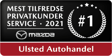 Ulsted Autohandel - Mest tilfredse privatkunder service 2021 - Mazda